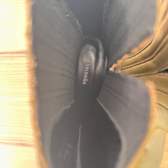 Nicole Saldana Handmade Women's Khaki Mia Boot, Size 37 (7) $640 - Picture 10 of 12